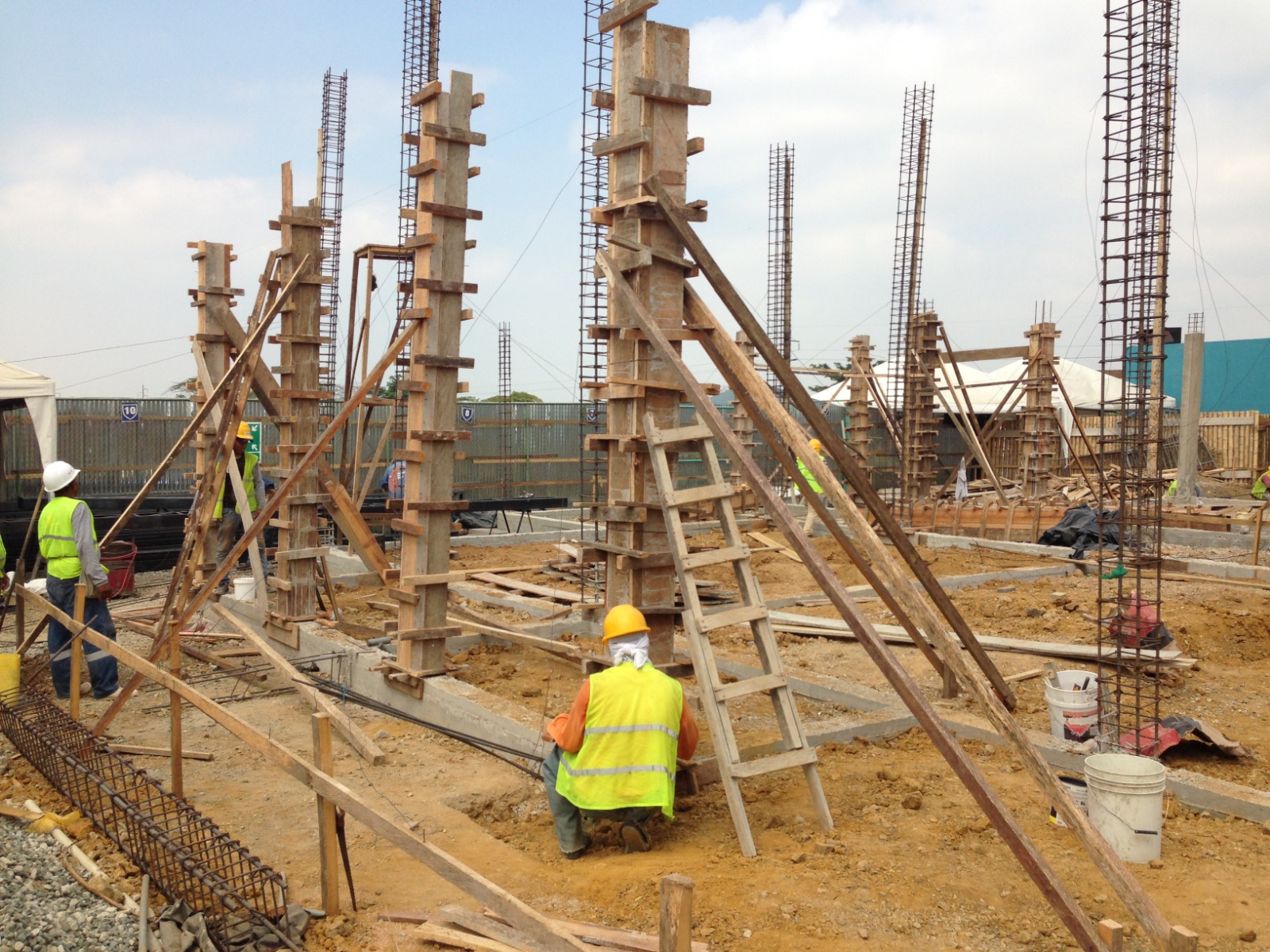 Trabajo estructural realizado en obra